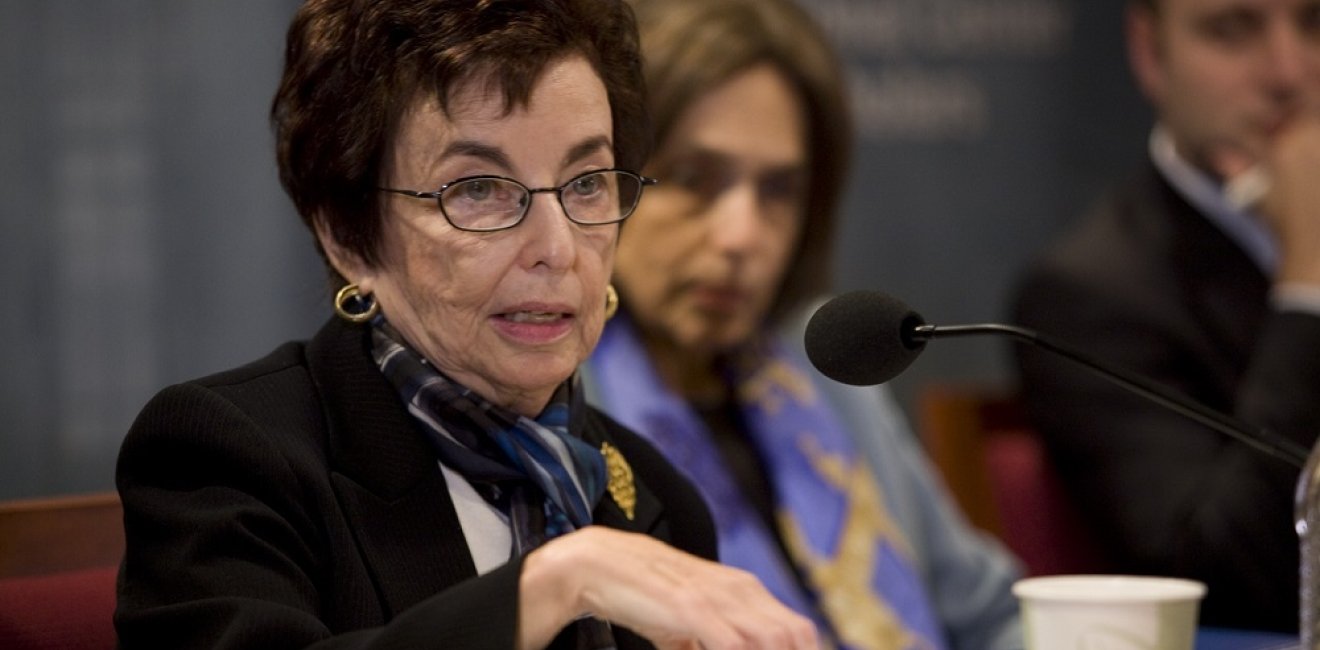 Dr. Philippa Strum Speaking at a Wilson Center Event