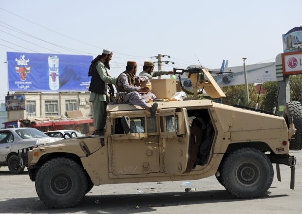 Taliban Fighters in Humvee