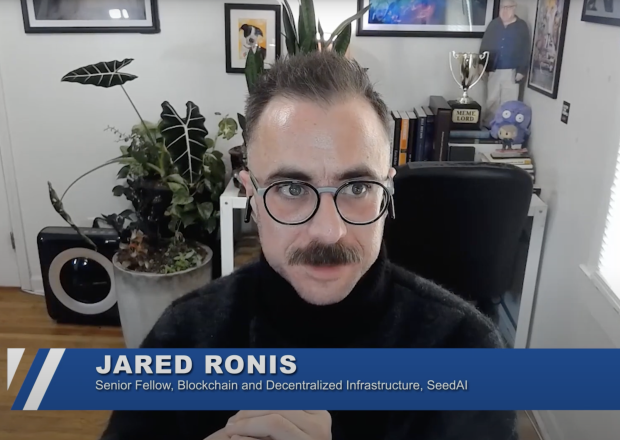 Jared Ronis speaking during the Blockchain Explained Episode 