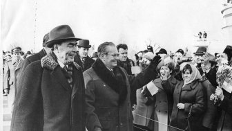 Leonid Brezhnev meets Josip Broz Tito, 1973