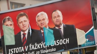 Election Poster, Smer Party in Slovakia