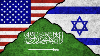 USA Saudi Israel Flag