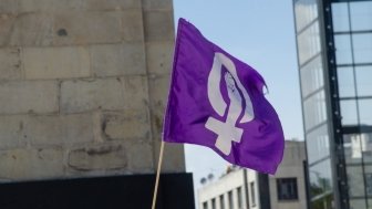 Feminist march against gender violence, March 8 in Mexico thousands of women protest in the streets