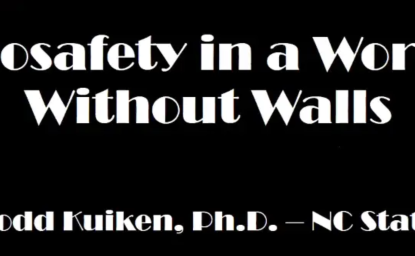 Citizen Health Innovation Project Co-PI Dr. Todd Kuiken Presents at the "Genome Editing and Security: Governance of Non-Traditional Research Community," sponsored by the NASEM