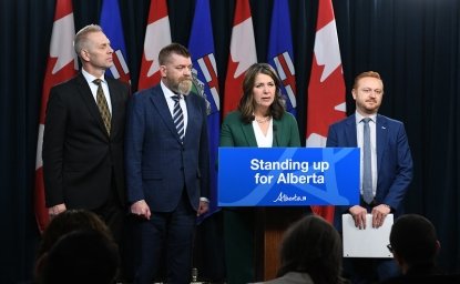 Danielle Smith at Alberta Press Conference