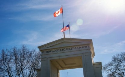 Peace Arch at the Canada-US Border