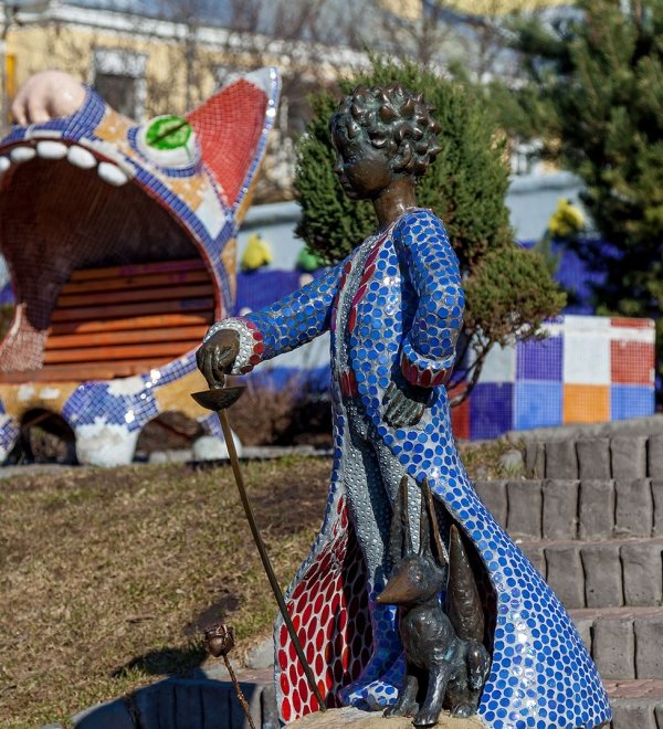 Mosaic Sculpture of a child