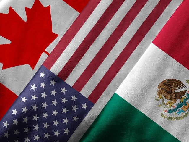 North American flags