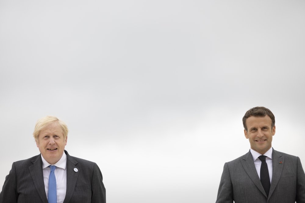 Boris Johnson and Macron