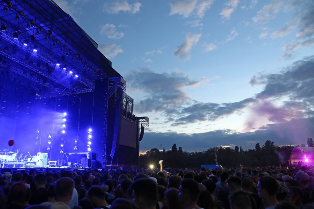 Main stage of the Atlas Weekend Music Festival at National Expocenter in Kyiv, 2018