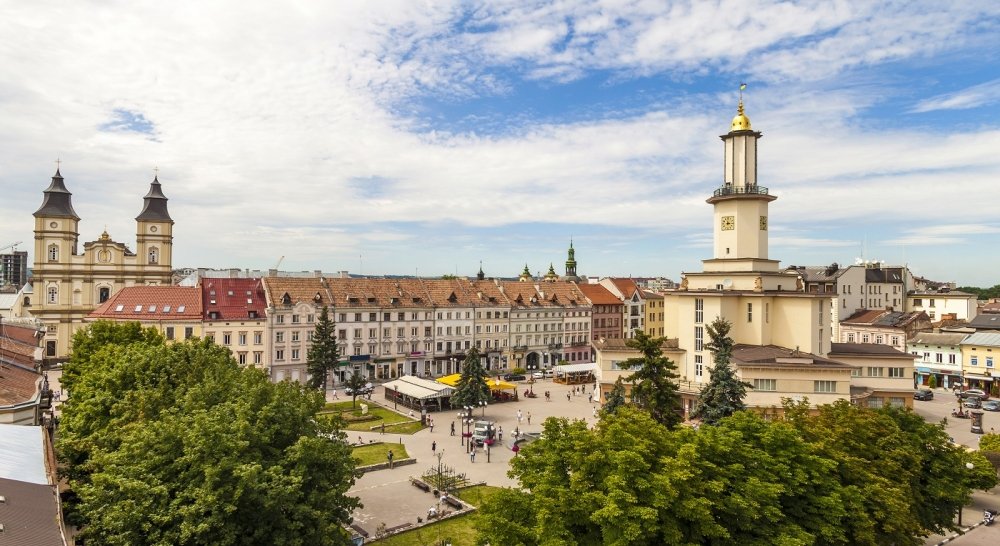 Ivano Frankivsk in summer.