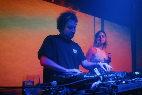Man on DJ deck 