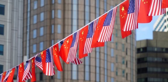 US and Chinese flags