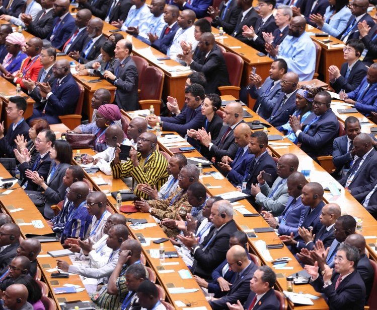 Attendees at the 2024 Summit of the Forum on China-Africa Cooperation