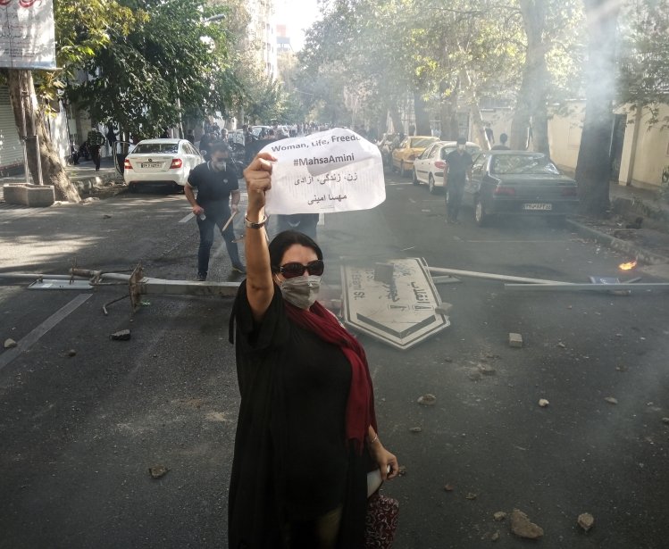 Iran Protest Sign