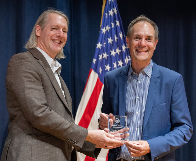 Christian Ostermann Accepts Truman Award