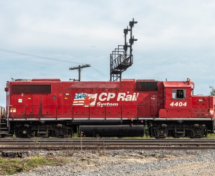 CPKC Rail Train in Canada