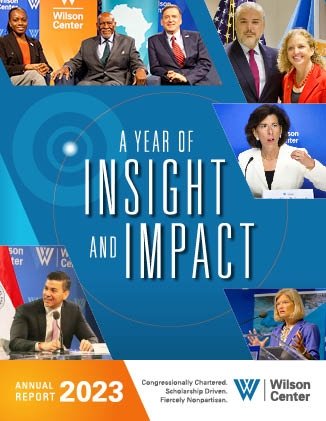 Wilson Center Annual Report 2023 Cover