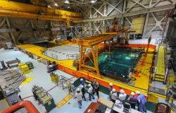 A spent fuel pool at the Brunswick Nuclear Power Plant in Southport, N.C.