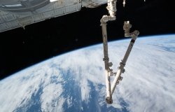 Canadarm2 in space