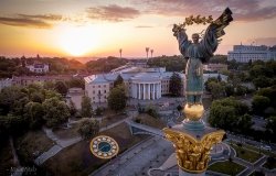 Monument of Independence of Ukraine in Kiev, May 2018