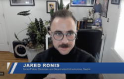 Jared Ronis speaking during the Blockchain Explained Episode 