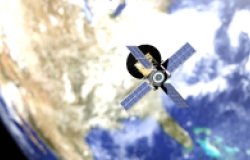 micro satellite called CUBESAT 3D rendering