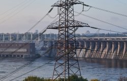 Zaporizhzhia Ukraine Dnieper Hydroelectric Station