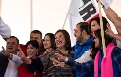 Tlaxcala, Tlaxcala Mexico December 23 2023. Xóchitl Gálvez, candidate for the presidency of Mexico during an information assembly in Tlaxcala.