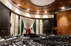 Plenary hall of the Mexican Chamber of Deputies.